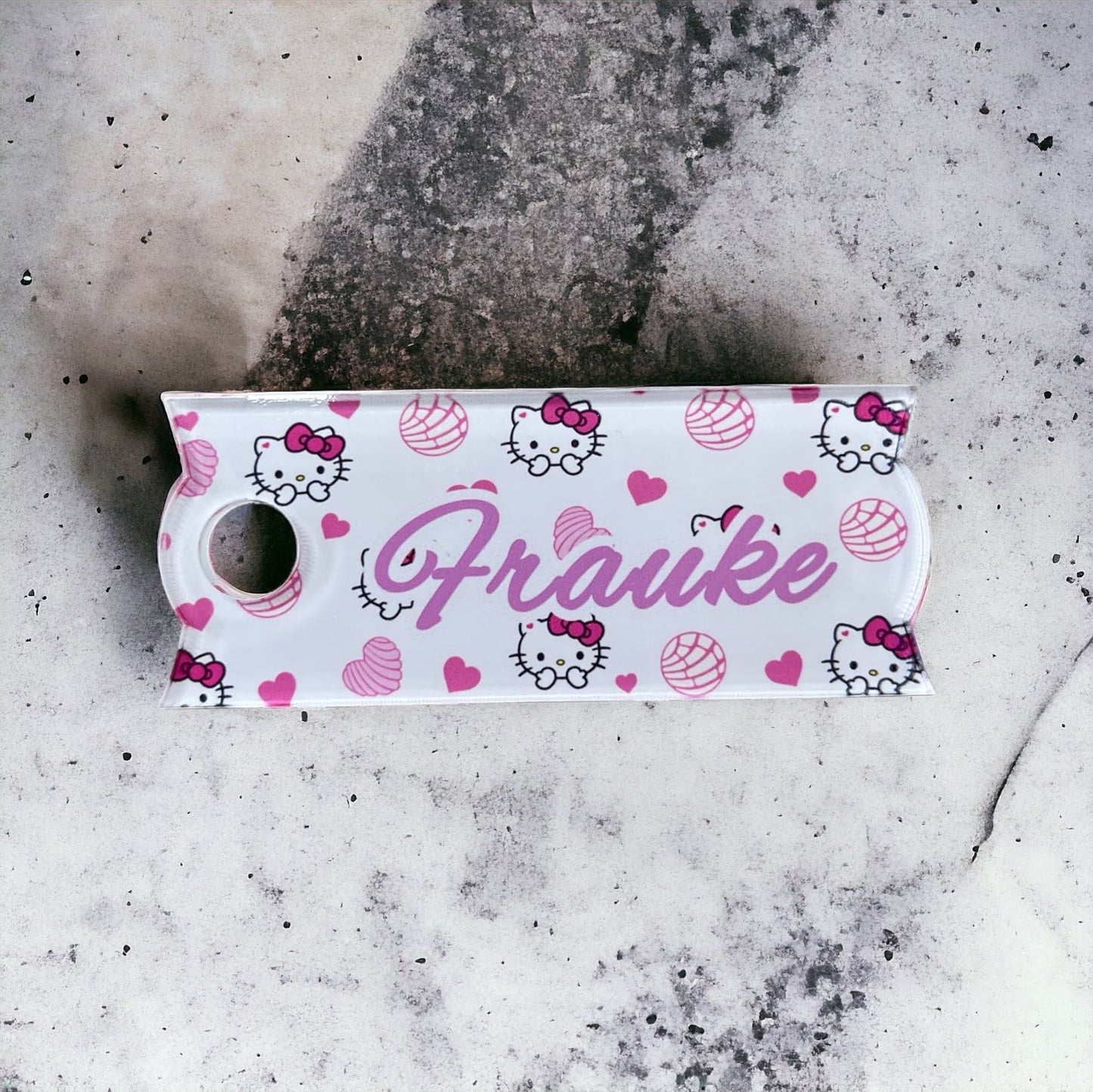 Hello Kitty - Name Plate Topper for 30oz/40oz Quencher Tumbler - Optional Personalisation