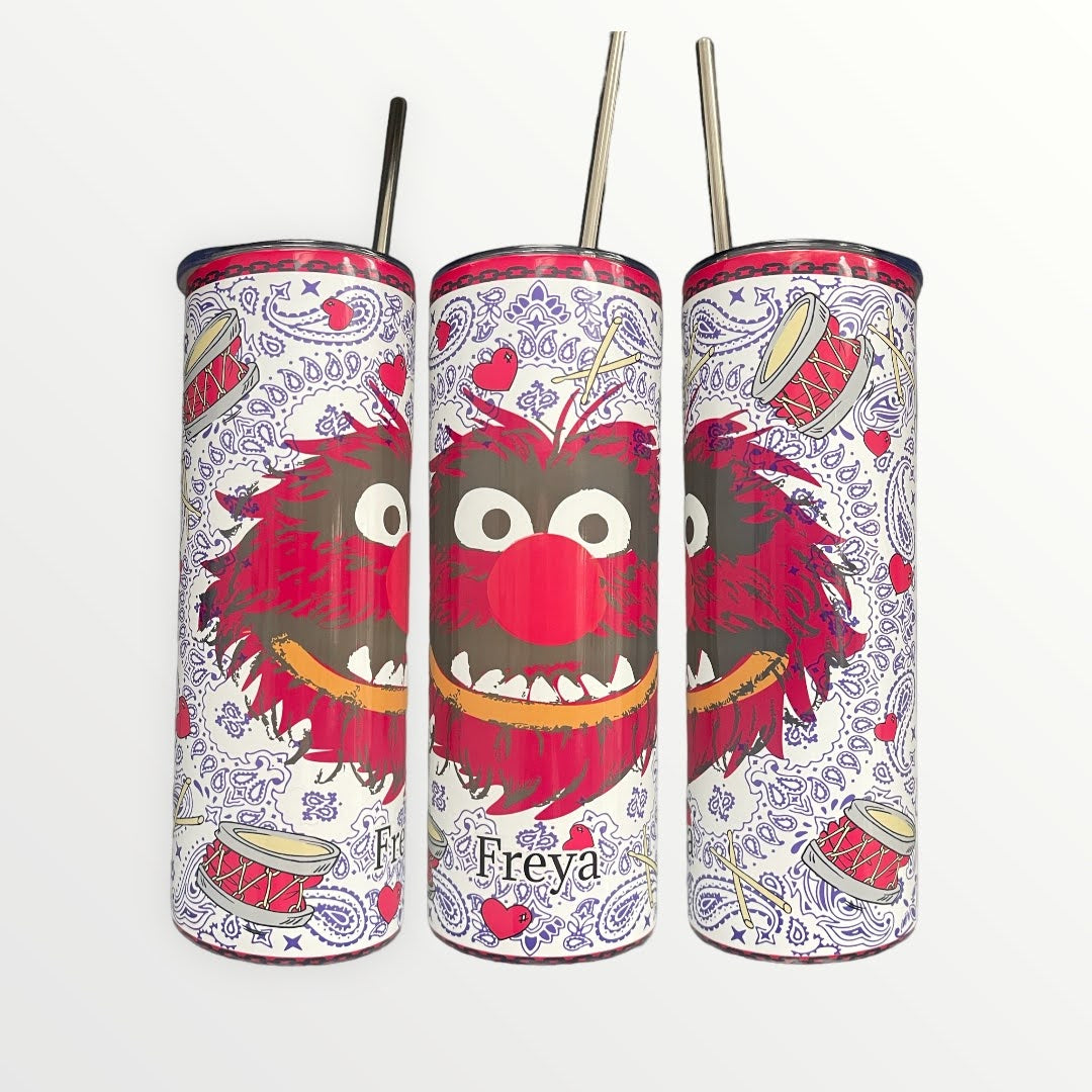 Sesame Streets Animal 20/30oz Thermal Skinny Tumbler