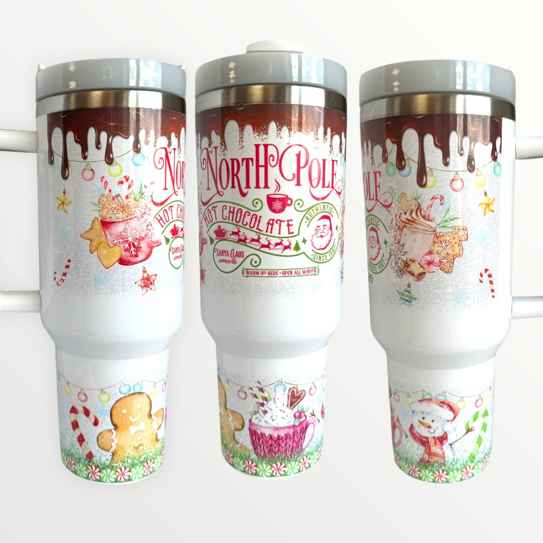 North Pole Hot Chocolate Co 30oz/ 40oz Quencher Tumbler