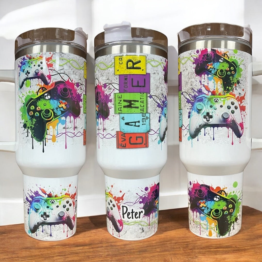 Gamer 30oz/40oz Quencher Tumbler with Optional Personalisation