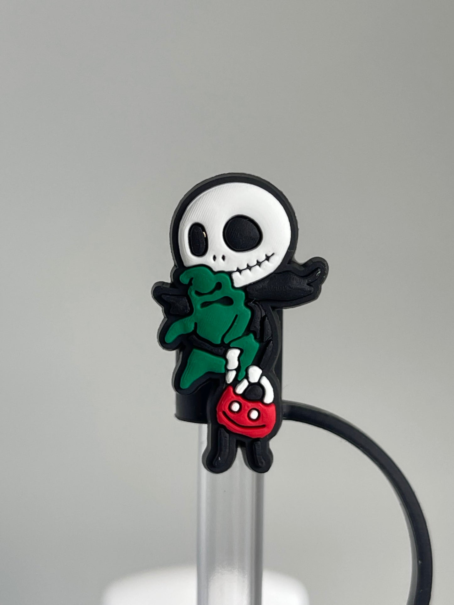 Nightmare Before Christmas Straw topper cover for 40oz Quencher tumbler. Fits Stanley V1 and H2.0 and all Dupes