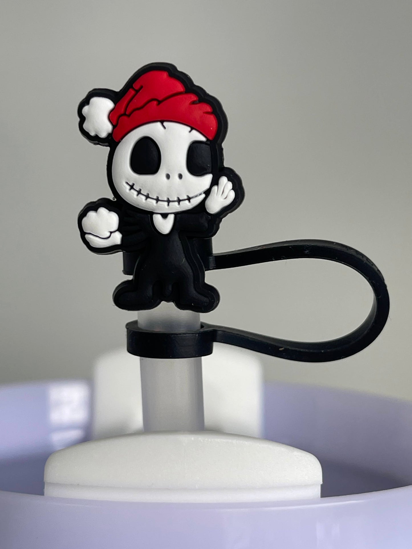 Nightmare Before Christmas Straw topper cover for 40oz Quencher tumbler. Fits Stanley V1 and H2.0 and all Dupes
