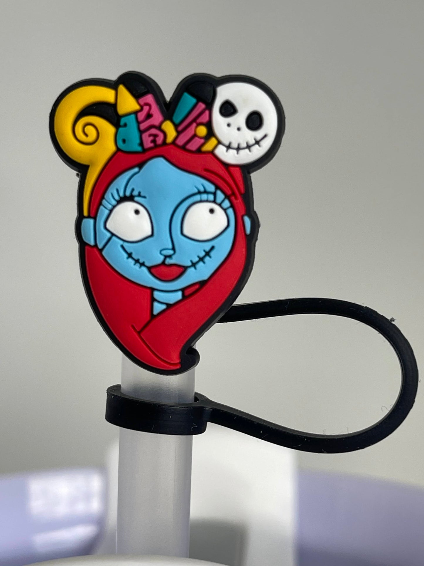 Nightmare Before Christmas Straw topper cover for 40oz Quencher tumbler. Fits Stanley V1 and H2.0 and all Dupes