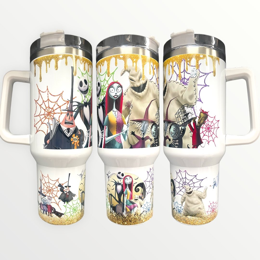 Nightmare Before Christmas Gold Limited edition 30oz/40oz Quencher Tumbler