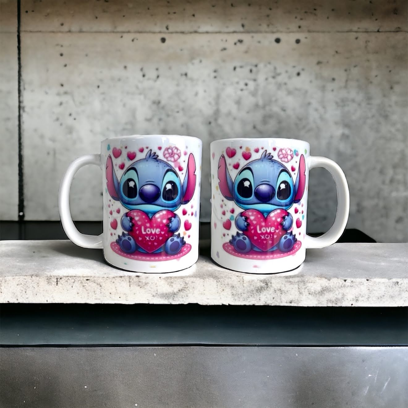 Stitch Valentine Mug With Optional Personalisation