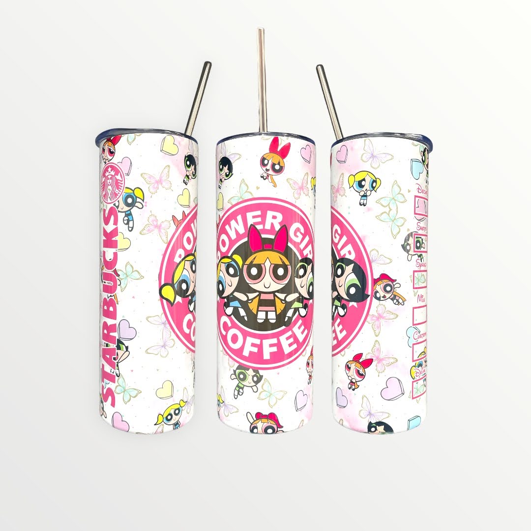 Power Girls 20/30oz Insulated Skinny Tumbler