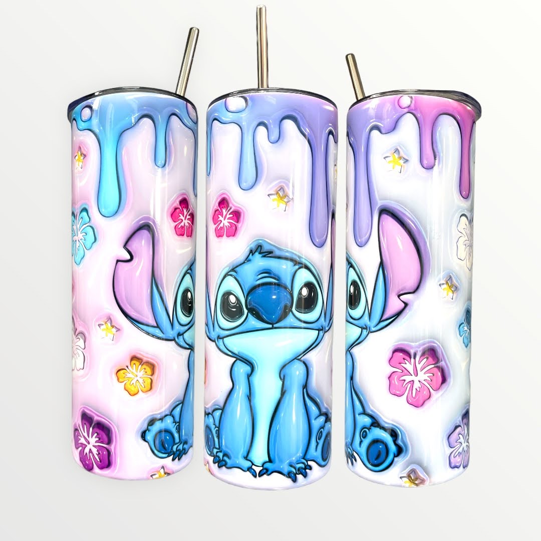 Stitch Bubble Effect Print 20/30oz Insulated Skinny Tumbler