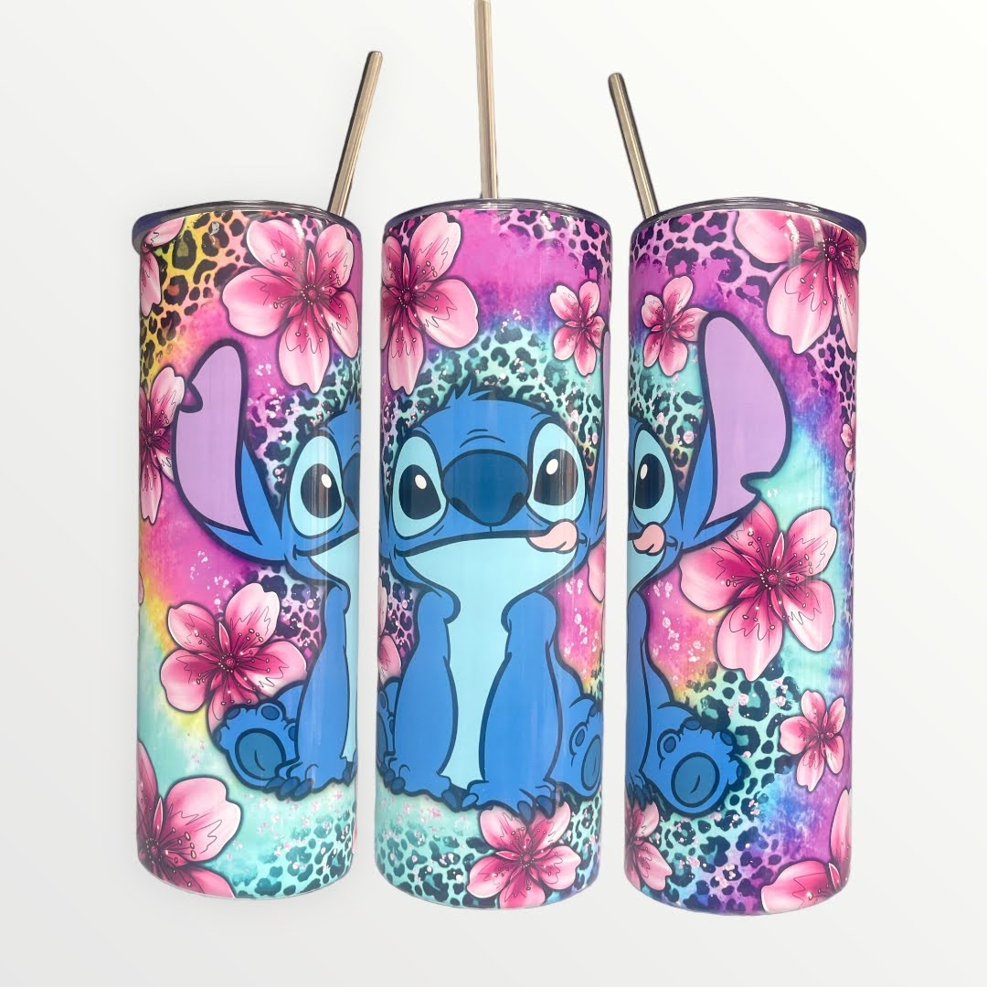 Disney Lilo and Stitch Tumbler and Leopard Print 20/30oz Insulated Skinny Tumbler