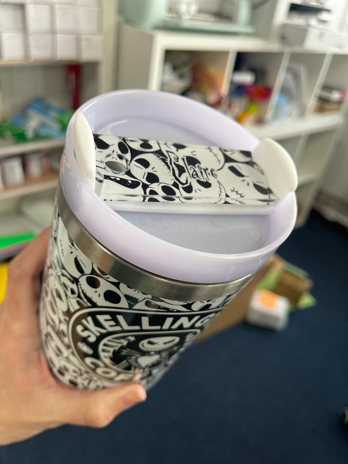 Nightmare Before Christmas Jack Skellington - Name tag Topper for 30oz/40oz Quencher Tumbler - Optional Personalisation