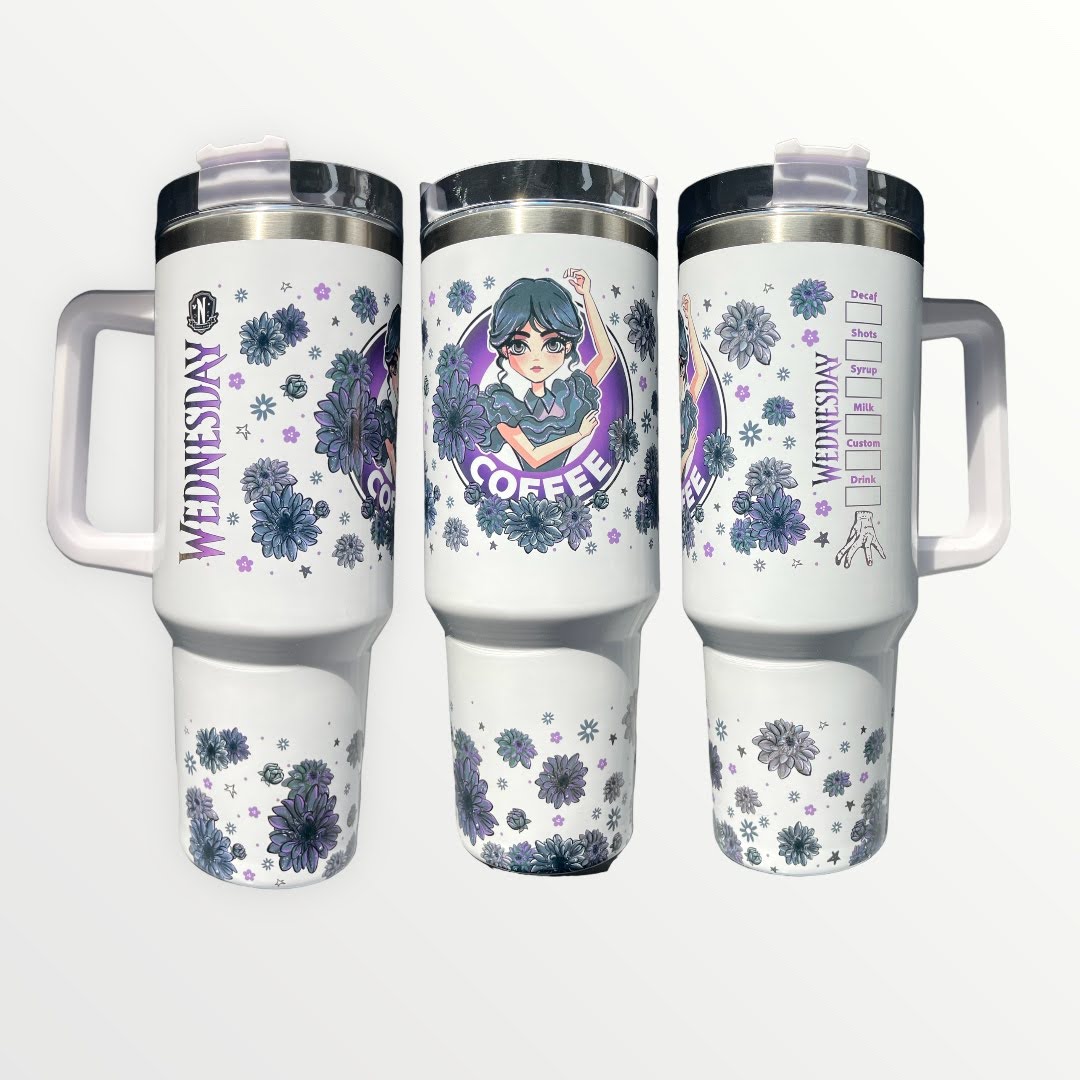 Wednesday Addams 40oz Quencher Tumbler Cup