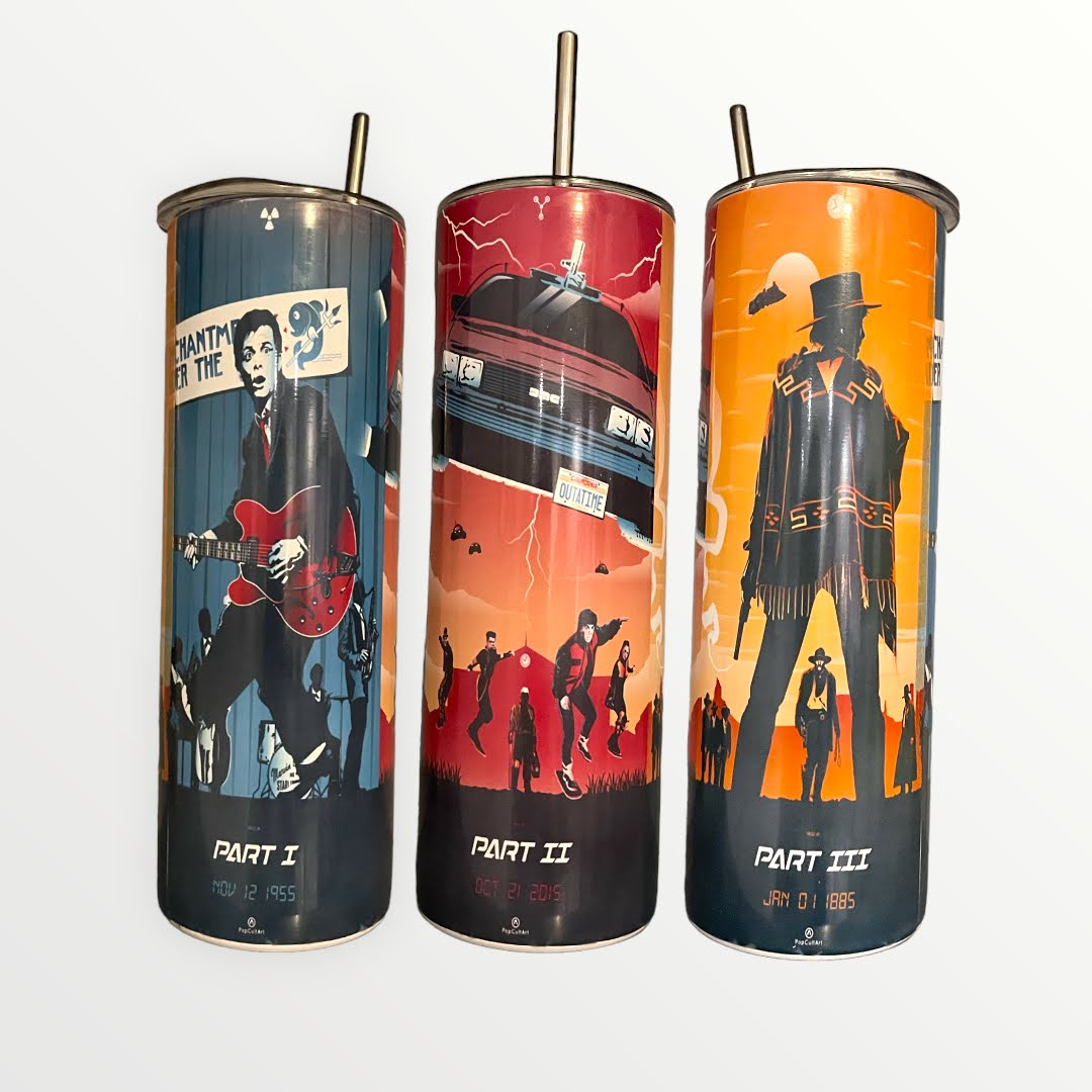 Back To The Future Trilogy Tumbler Cup