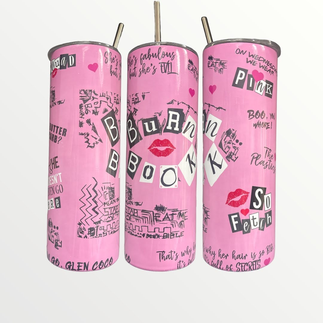 Mean Girls Burn Book 20/30oz Insulated Skinny Tumbler