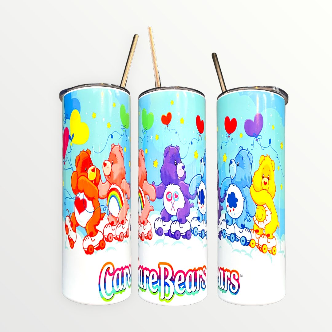 Care Bears Roller Skating 20/30oz Insulated Skinny Tumbler