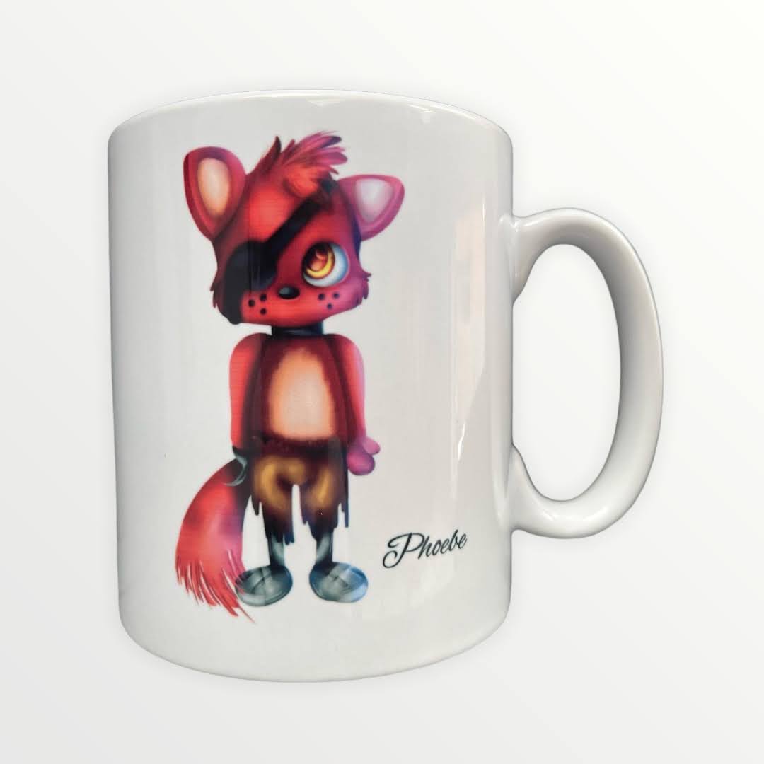 FNAF Five Nights at Freddies FOXY 1 oz (312g) Novelty Mug with optional personalisation