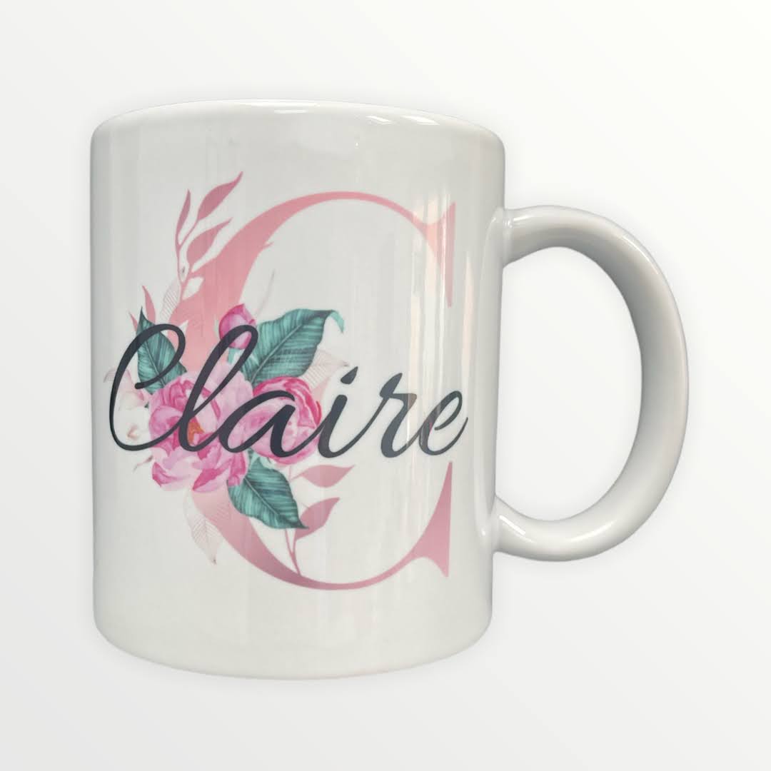 Personalised Initial and name 11 oz (312g) Novelty Mug