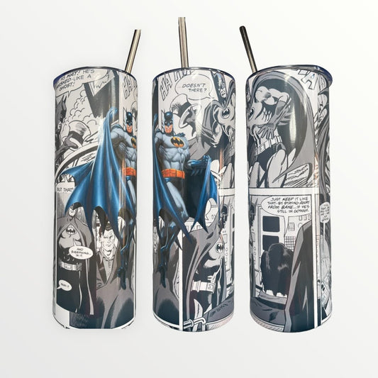 Batman Comic Book 20/30oz Insulated Skinny Tumbler Cup