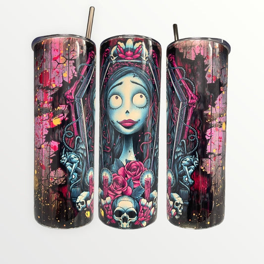 The Corpse Bride 20/30oz Insulated Skinny Tumbler