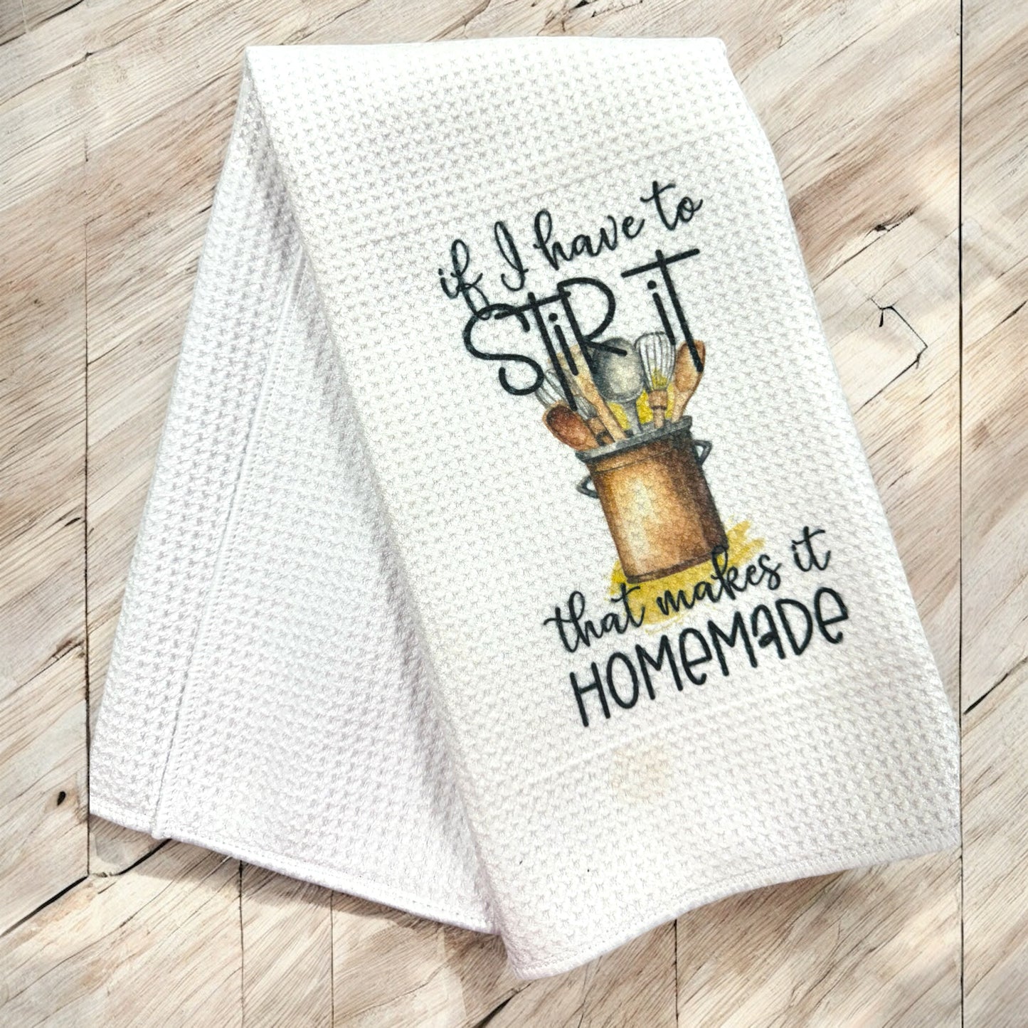 Waffle Tea Towels with optional personalisation
