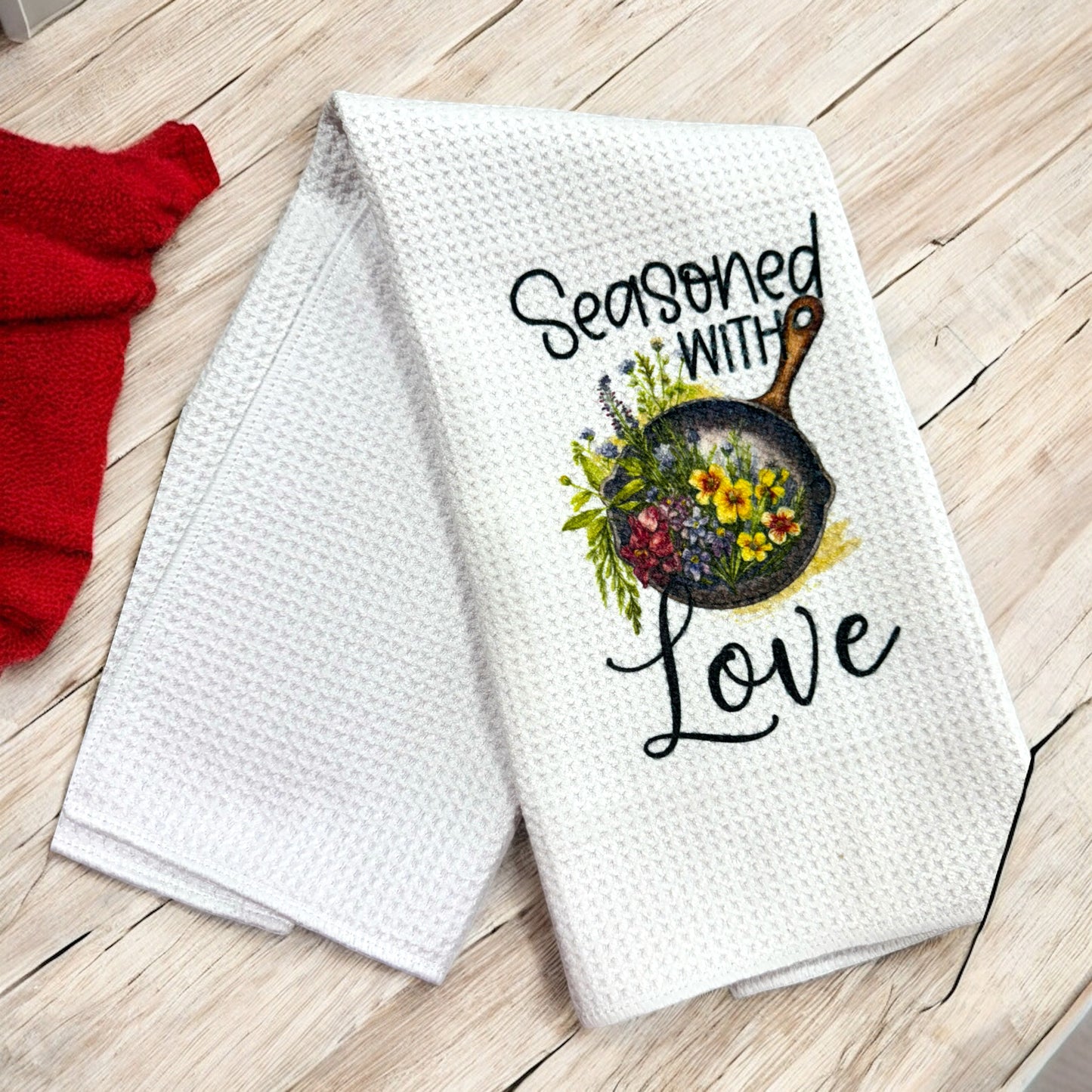 Waffle Tea Towels with optional personalisation