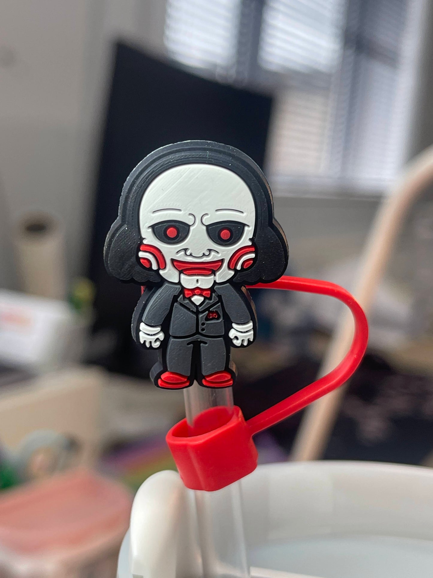 Character Straw topper cover for 40oz Quencher tumbler. Fits Stanley V1 and H2.0 and all Dupesupes