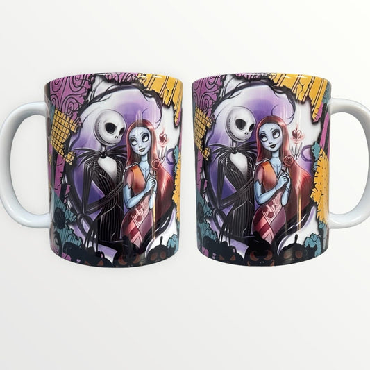 Nightmare Before Christmas Jack and Sally Rose Mug