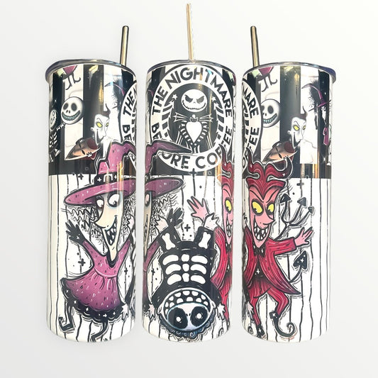Nightmare Before Christmas - Lock, Shock and Barrell 20/30oz Insulated Skinny Tumbler