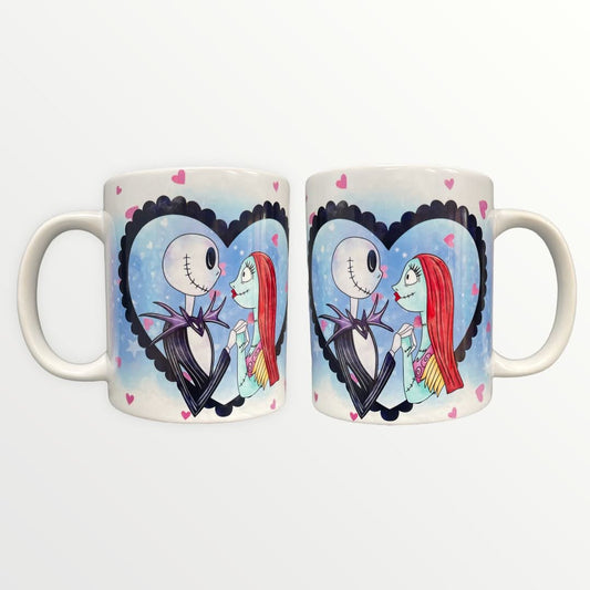The Nightmare Before Christmas Jack and Sally Love Coffee Mug