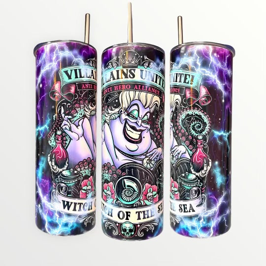 Ursula Villains Unite 20/30oz Insulated Skinny Tumbler Cup