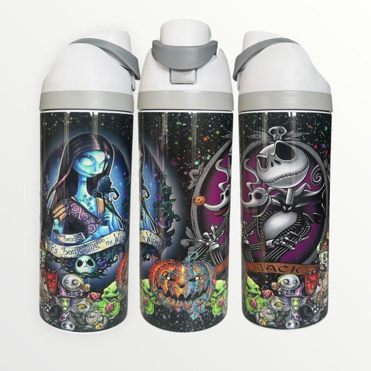 Nightmare Before Christmas 24oz/30oz Dual Sip Water Bottle Tumbler - Graveyard