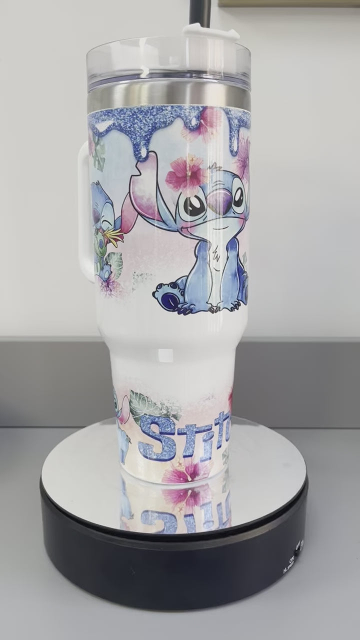 Stitch Cups Lilo And Stitch 40Oz Stainless Steel Stanley Tumbler