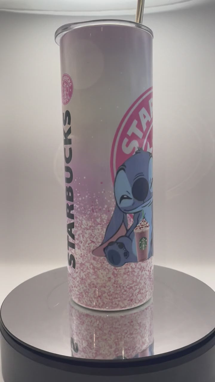 Angel and Stitch Inspired Starbucks Cold Cups Valentines Gifts