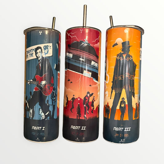 Back To The Future Trilogy Tumbler Cup