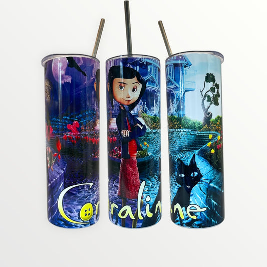 Coraline Insulated 20oz Thermal Skinny Tumbler