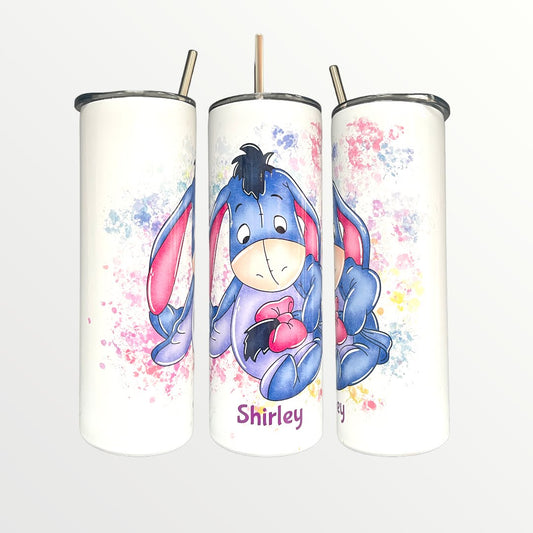 Eeyore 'Watercolour' 20/30oz Insulated Skinny Tumbler