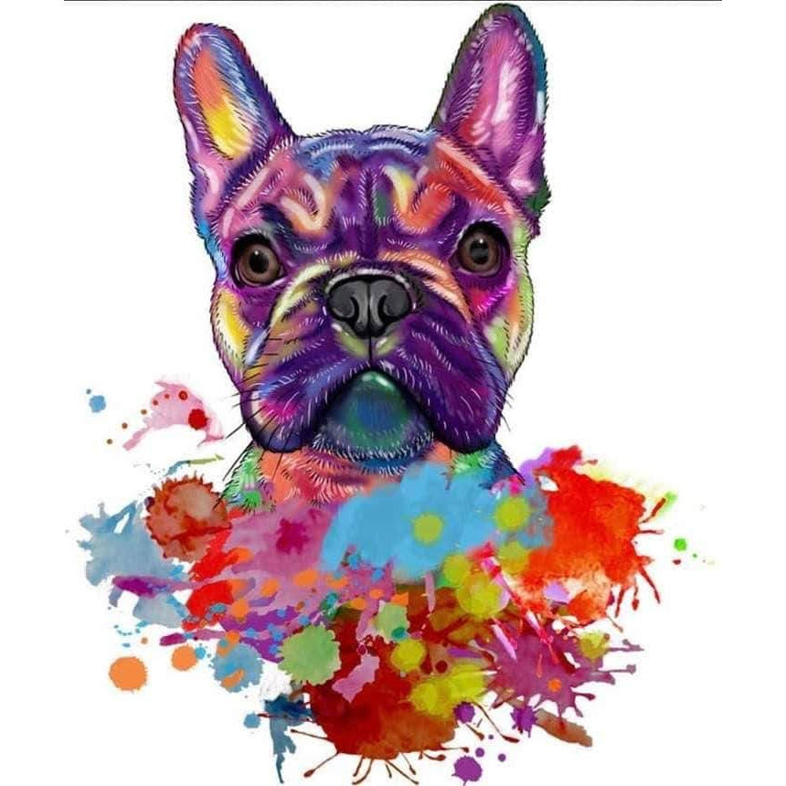 Dog Colour Blast  Mug with Optional Personalisation
