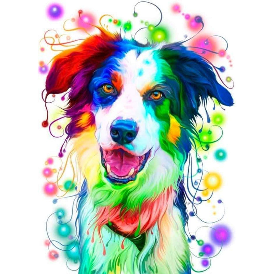 Dog Colour Blast  Mug with Optional Personalisation
