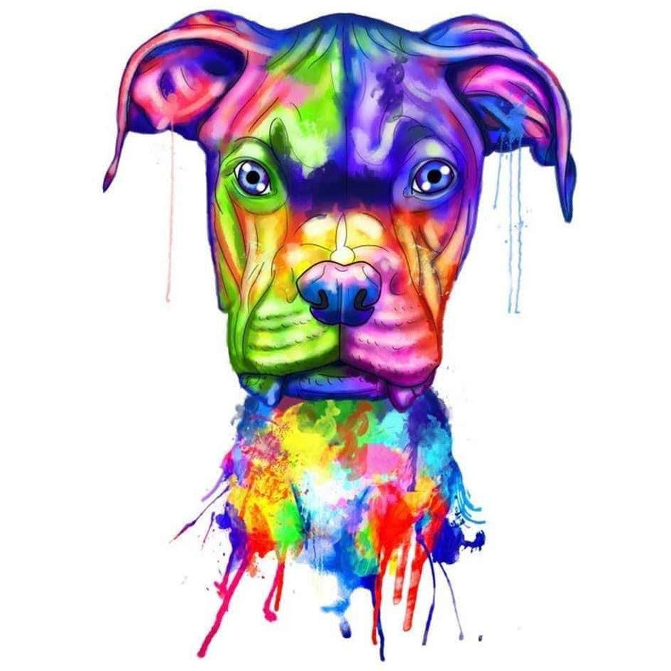 Dog Colour Blast  Mug with Optional Personalisation