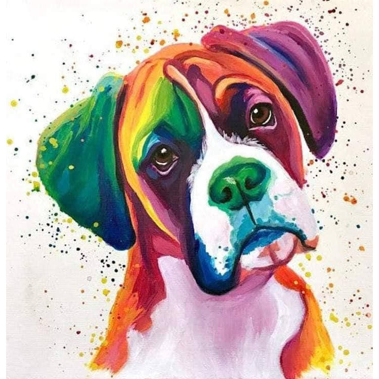 Dog Colour Blast  Mug with Optional Personalisation