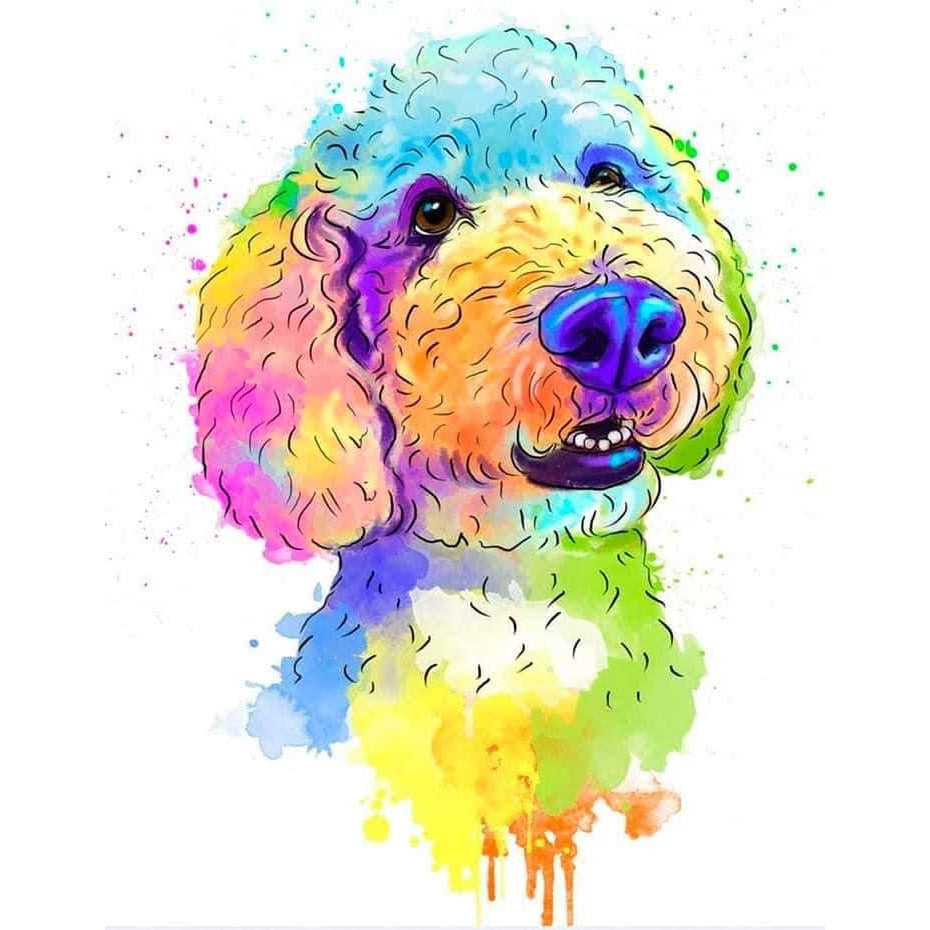 Dog Colour Blast  Mug with Optional Personalisation