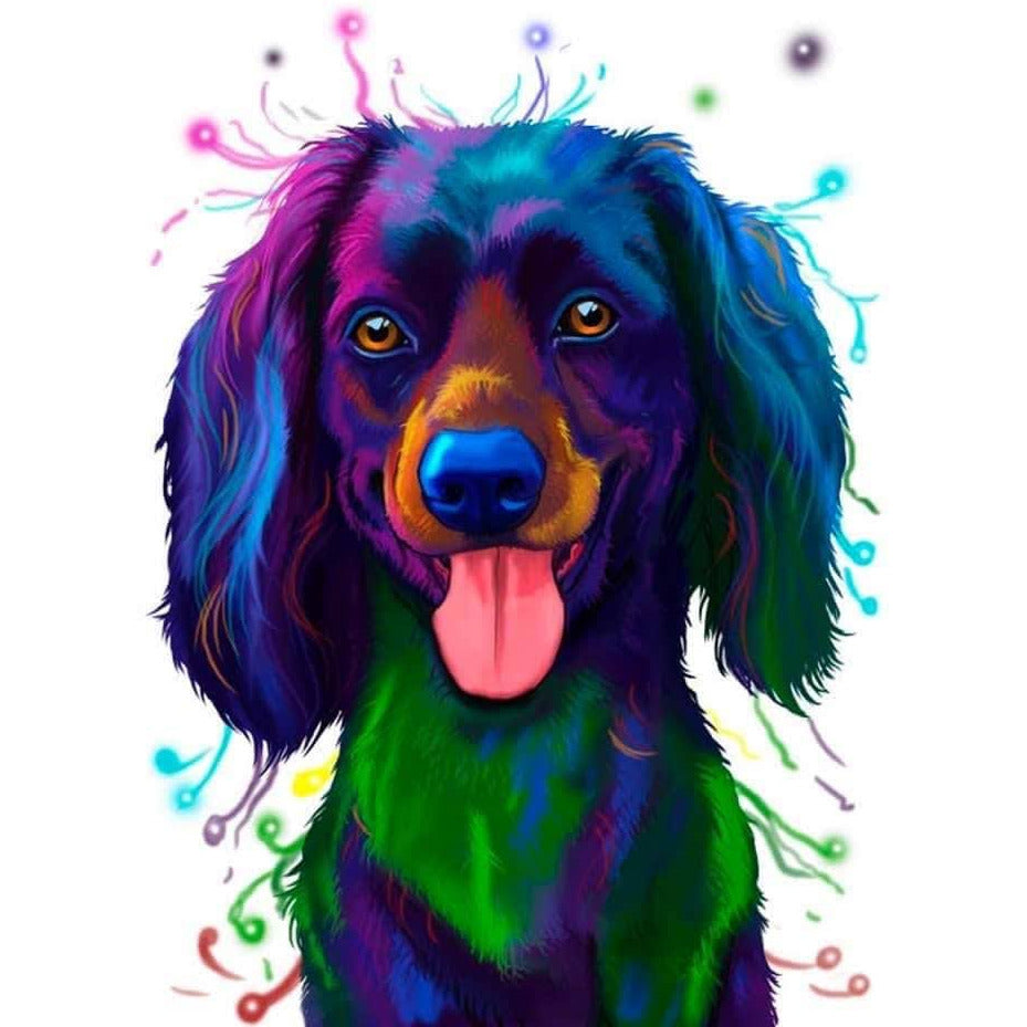 Dog Colour Blast  Mug with Optional Personalisation
