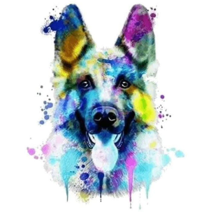 Dog Colour Blast  Mug with Optional Personalisation