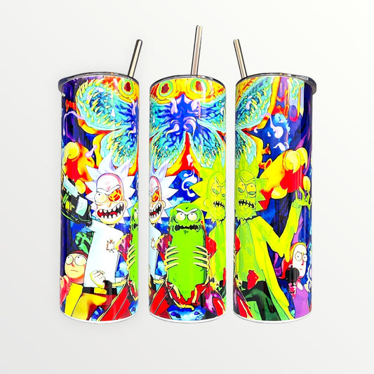 Rick and Morty Insulated 20oz Thermal Skinny Tumbler