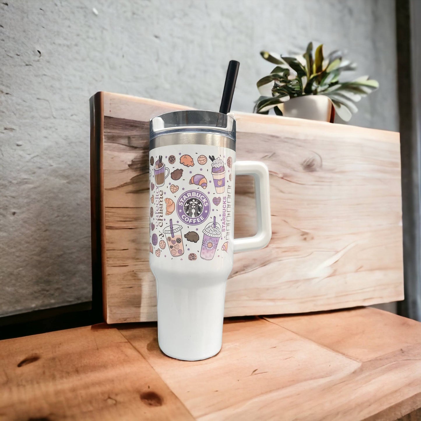 Starbucks Inspired 40oz Quencher Tumbler